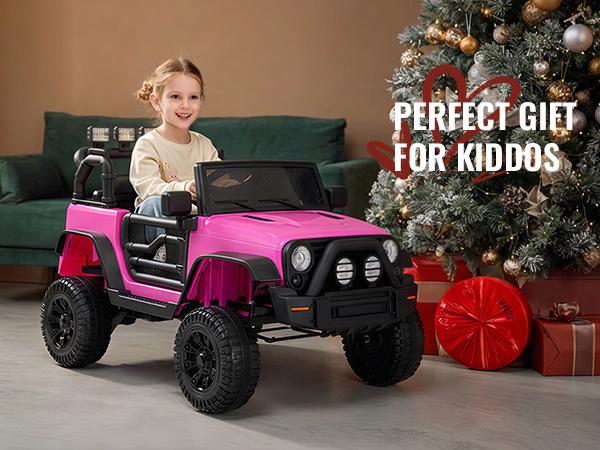 Outfunny Kids Ride on Car, 24V Toy Electric Truck for Kids w/ Remote, Bluetooth