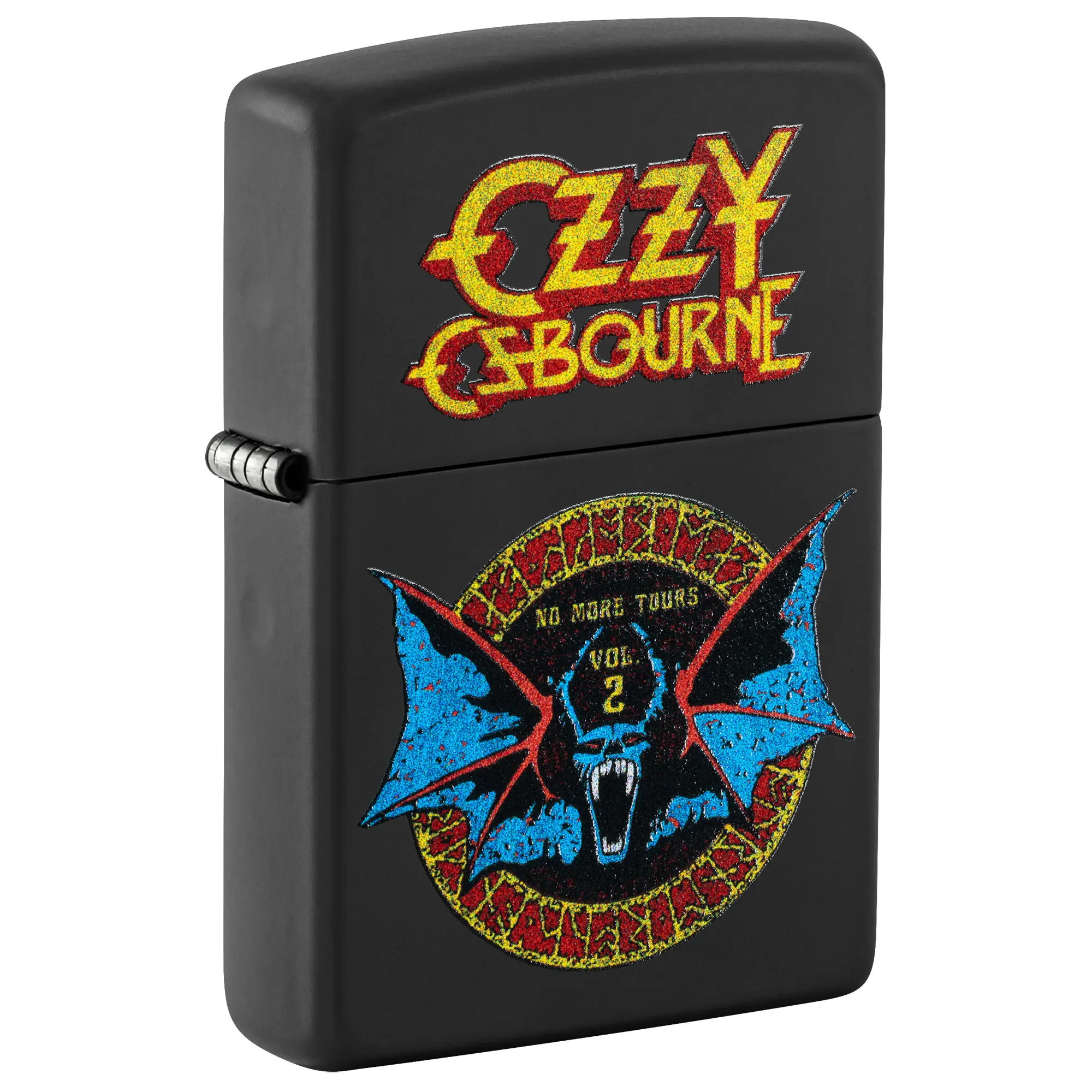 Zippo Ozzy Osbourne No More Tours Design Black Matte Pocket Lighter - Made in USA - Unfilled (fuel sold separately)