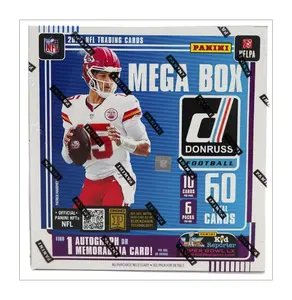 2025 Panini Donruss Football Mega Box/Pack (Red Wave Parallels) - 10 Cards/Pack, 6 Packs/Box - Downtown Hunt!