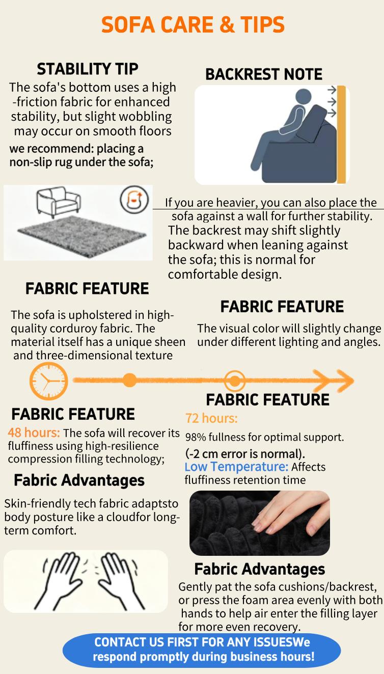 Niccae Modular Sofa Set for Living Room, Modern Sectional Couch, Space Saving Furniture, No Assembly Required, Compressed Foam Sofa, Compact Apartment Sofa, Pet Friendly Fabric, Minimalist Home Decor