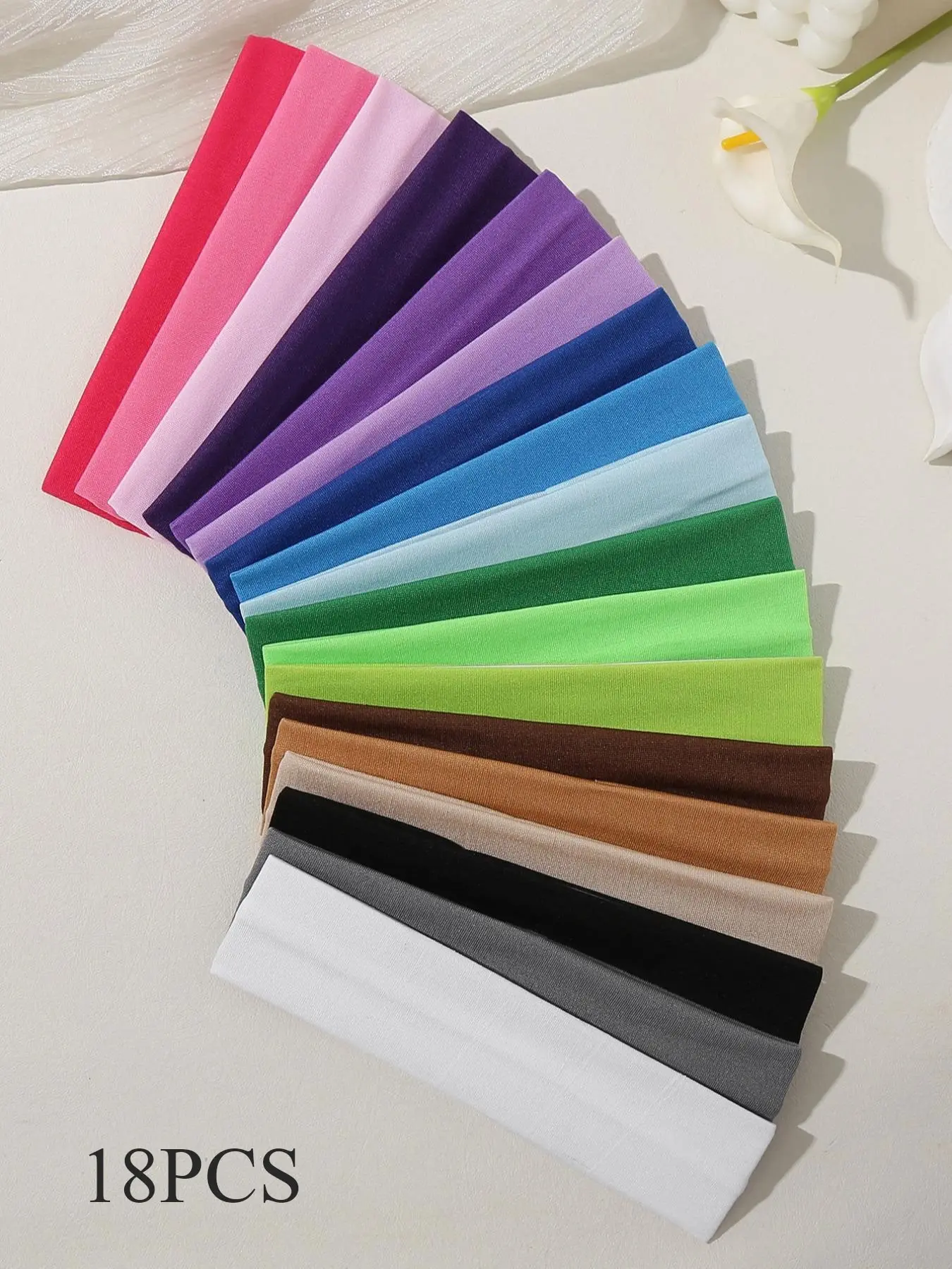 Women's Multi-Color Sports Training Headbands, Workout Headbands, Gym Headband, Elastic Sweat-Absorbing Hair Bands, Yoga Running Exercise Fashion Accessories, Sweat-Wicking Headband for All Seasons, Elastic Sweatband Headband, Stretchy Headbands