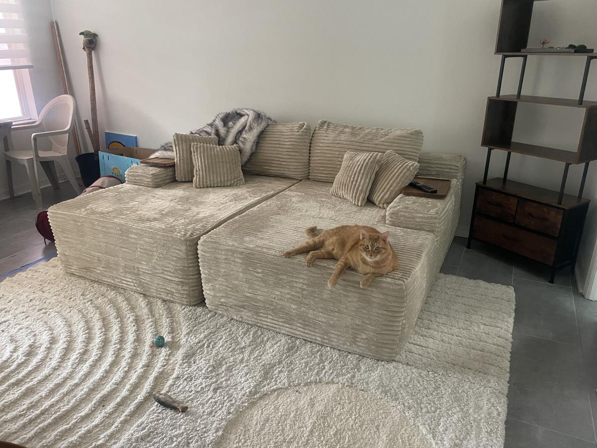 Item: Beige Plush Corduroy