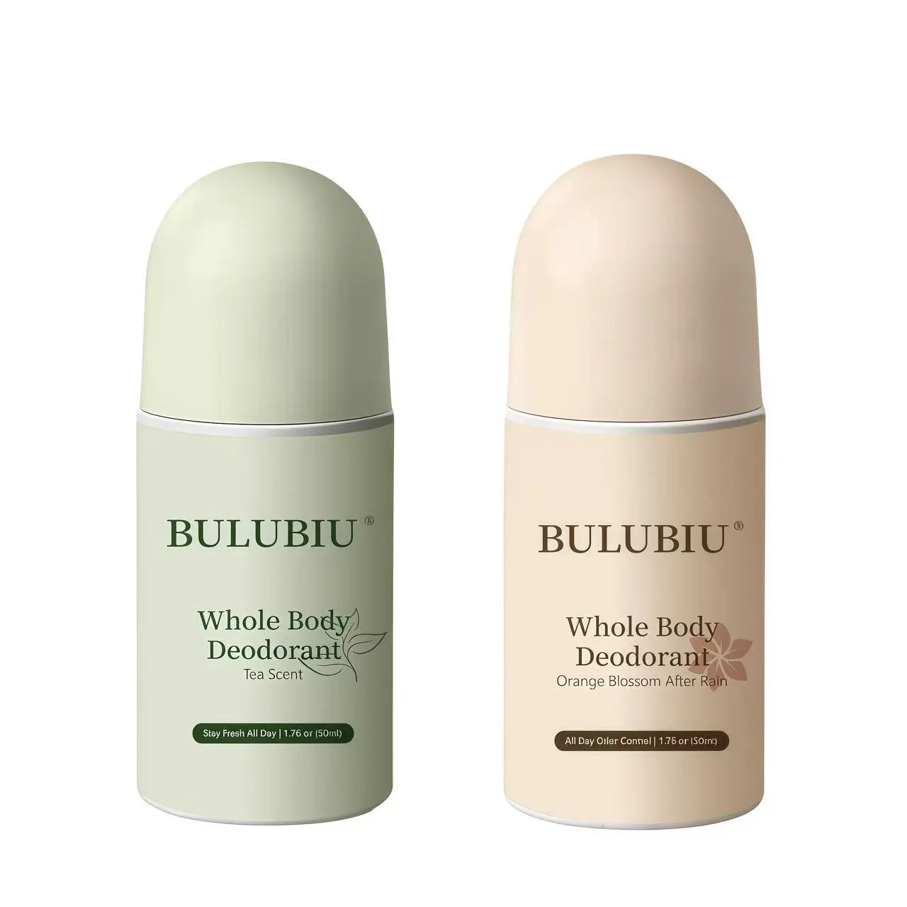 BULUBIU Antiperspirant Deodorant Roll-On - Quick-Drying Formula for Sweat & Odor Control, Gentle Scented Body Care with Tea & Orange Blossom Fragrances, 50ml Unisex, Aroma, Floral, Body Care Products, Cosmetic, Dating, Non Toxic