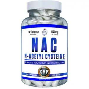 N-ACETYL-L-CYSTEINE 600 mg 100 Capsules NAC Hi Tech nonGMO USP Grade USA