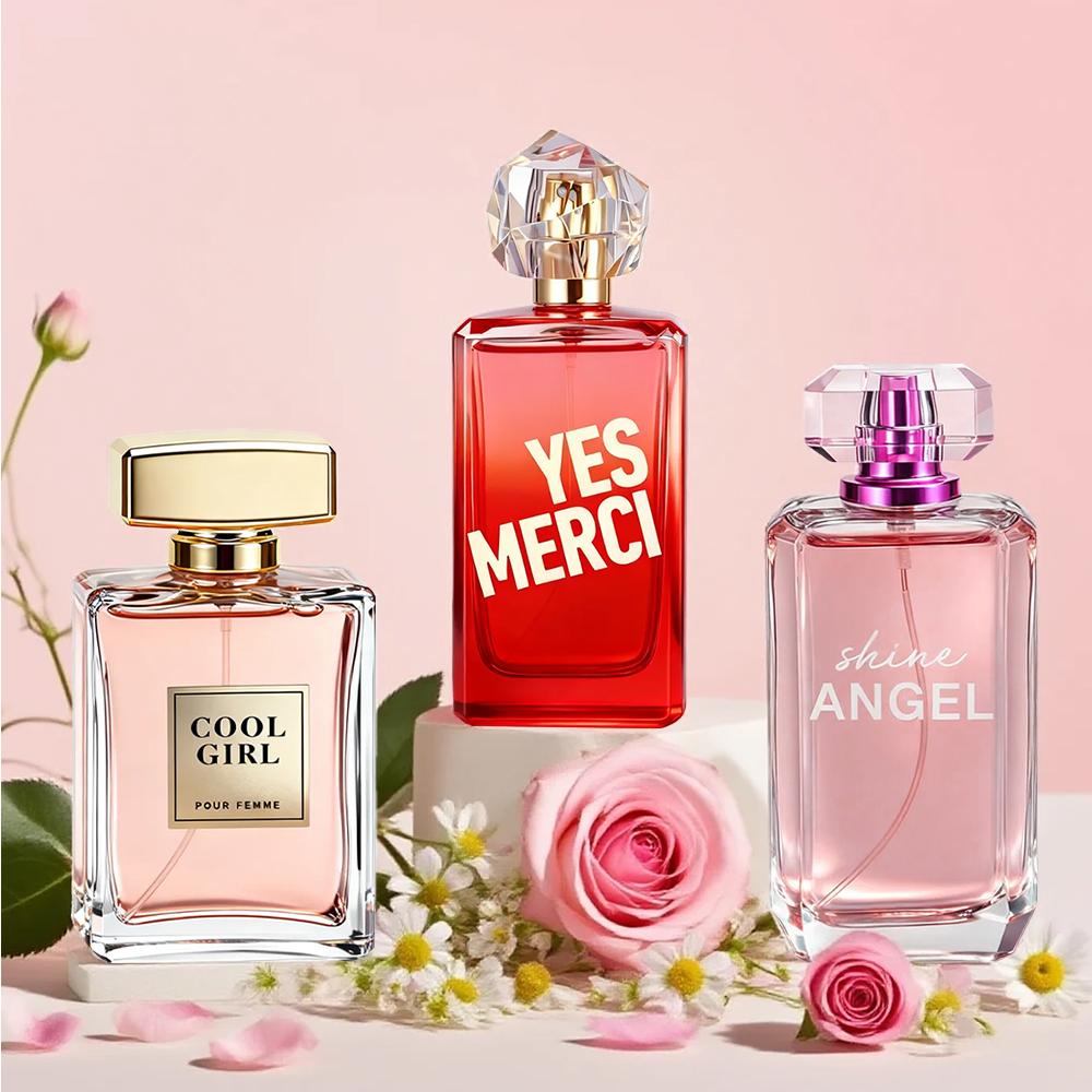 3-Piece Set，Women's Eau De Parfuma Spray Gift Box, Long Lasting Fragrance, 3 Different Flavor, Perfect for Holiday Gifts, Dating, Daily Life, Parties, 3.4fl.oz/bottle, Perfect For Dating, Daily Life, Parties, Gift Giving