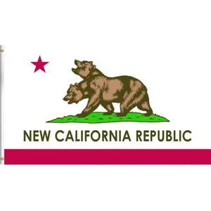 New California Republic 3x5Ft Flag Tapestry Wall Hanging for College Dorm Men Cave Decor Outdoor Decoration Banner with 2 Brass Grommets flag tapestry