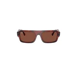 Ray-Ban Flacko Rectangular Sunglasses in Brown & Havana