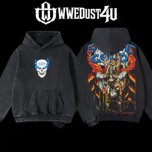 WWEDust4U Retro Vintage Limited Edition Stone Cold Steve Austin Hellraiser Hoodie 100% Cotton Blend Pre-washed for Softness Classic Menswear Fabric