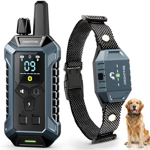 ORIENTFIRE 4500FT Dog Training Collar IP67 Waterproof Dog Training Collar Set with Remote 3 Safe Training Modes, Outdoor Rechargeable Adjustable Strap for 10-120lbs Small Medium Large Dogs