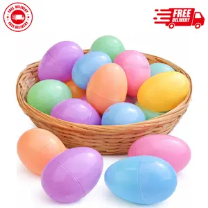 Pastel Color Easter Eggs - 50 Piece Assorted 2.3" x 1.75"