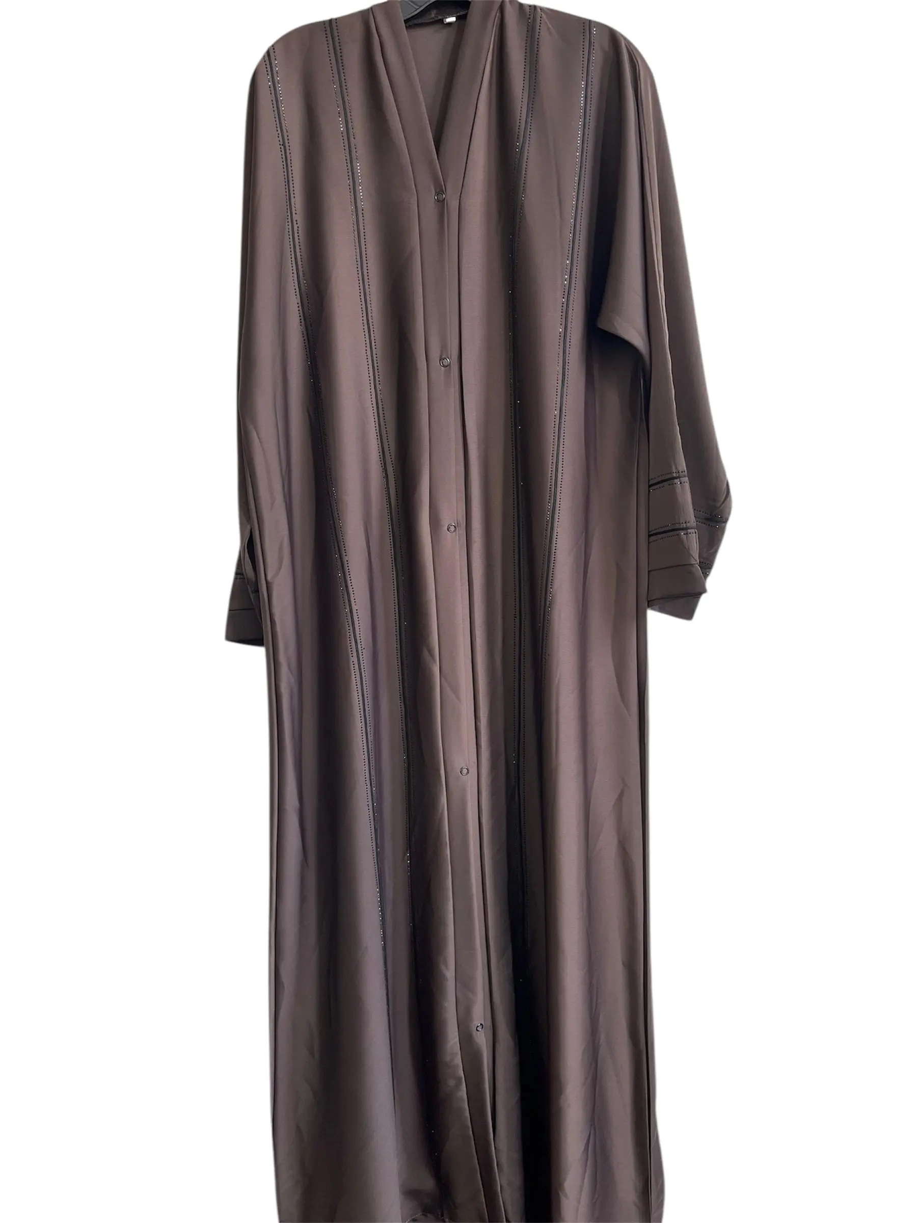 light brown Abaya Button Up light brown Abaya Button Up