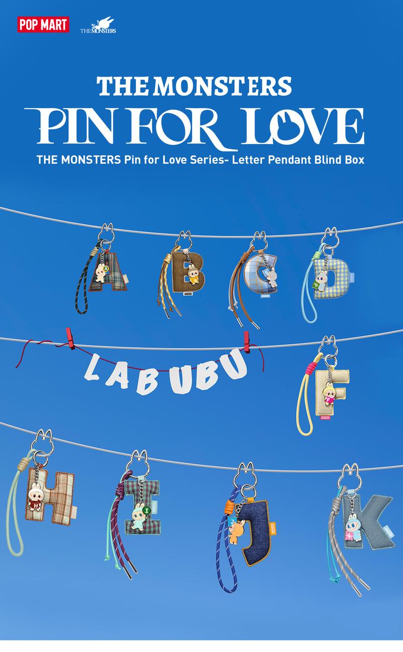 [Spanish] – THE MONSTERS Pin for Love Series – Colgante de Letras, Caja Sorpresa (A-M)