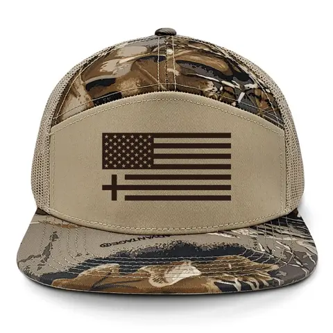 TRENZ SHIRT COMPANY Men's 7-Panel Flat Bill Adjustable Snapback Mesh Christian Trucker Hat - Durable, 6 Designs, Mesh Fabric, Proverbs Quote, Faith Fashion Accessory, Adjustable Fit Hat, Men's Fashion Clothes Accessory