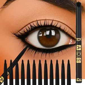 Waterproof & Smudgeproof Eyeliner Set - Easy Twist-Up Design, Matte Finish, Black, Perfect for Daily Eye Makeup, Eyeliner Pencils|Sleek Eyeliner|Smudgeproof Liner, Eyeliner Pencils