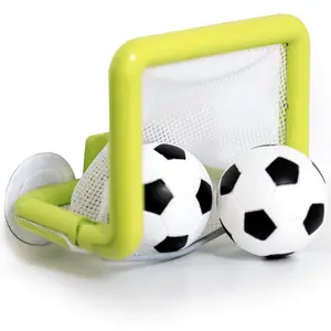 Jool Baby Bathtub Soccer Set for Toddler, Kids Bath Toy – Includes Soccer Net w/ Suction Cups, 2 Soccer Balls