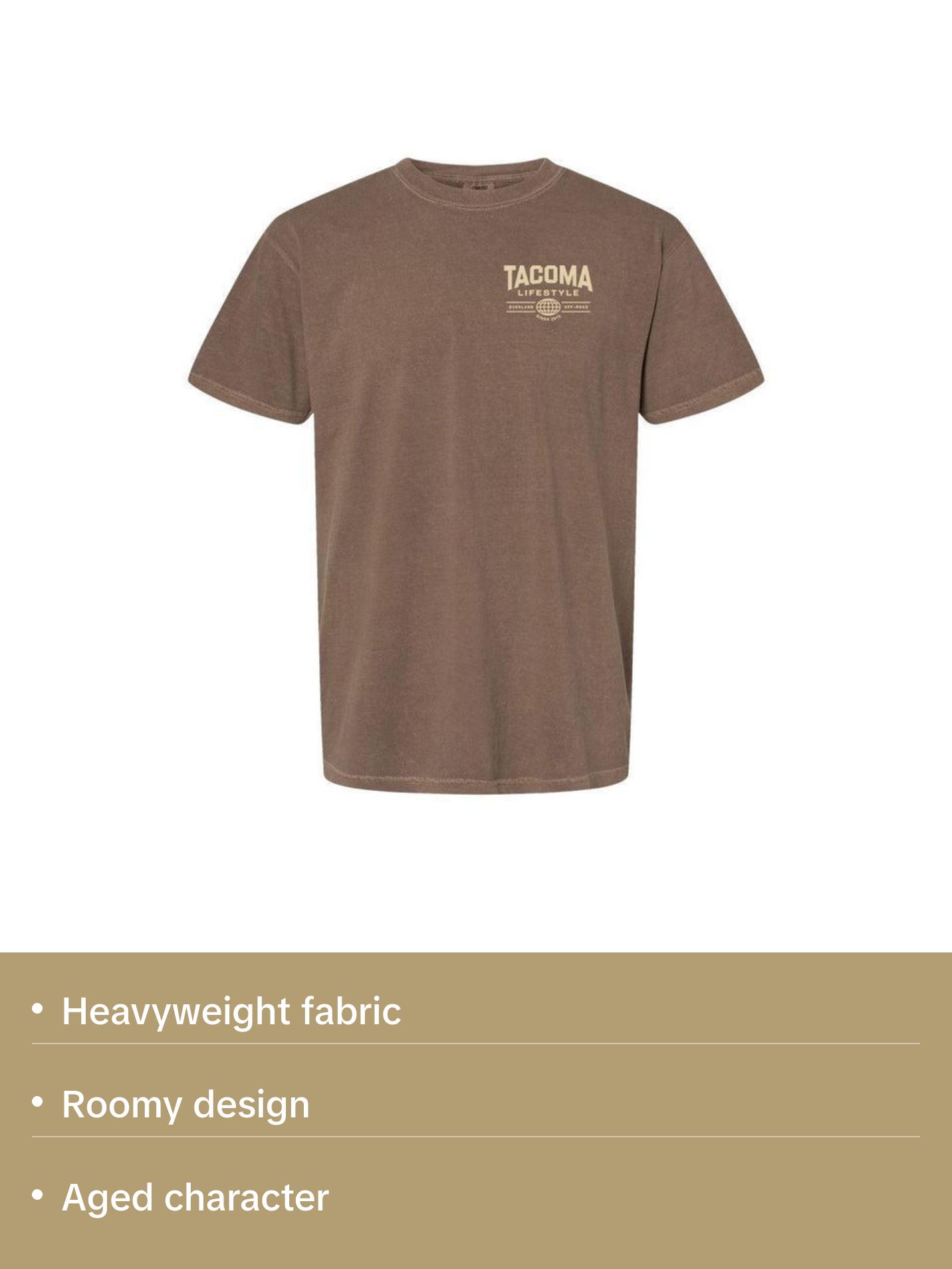 Tacoma Lifestyle Brown Globe Shirt