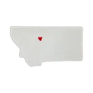 Great Falls Ceramic Fridge Magnet - Unique Handmade Montana State Decor Gift