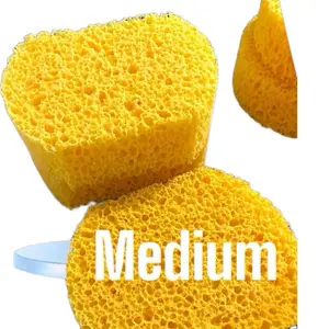 Medium Size Cheese ASMR Sponges Texture Style for Soft Cleaning and Exfoliating