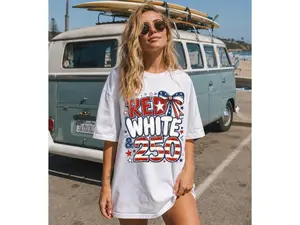 USA 250th Anniversary Shirt, Red White Blue Patriotic Tee, Comfort Colors 4th Of July America T-Shirt