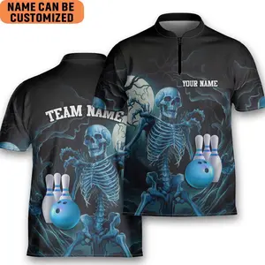 HOT 2026 Skeleton Bowling Jersey Bowling Shirt For Men Bowling Team Shirt Bowling Player Bowlers Gift Halloween Bowling Shirt #bowlingvibes #bowlingnight #bowlingfit #bowlingaesthetic #outfitinspo #streetwearfit