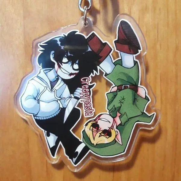 Creepypasta Keychain Ben Drowned & Jeff The Killer - Cute Keychains for Bags and Keys, Perfect for Personal Style, Collecting and Gifting