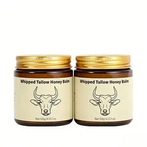 Whipped Grass-Fed Beef Tallow Honey Balm - 4 Oz,Moisturizing Cream for Soft, Smooth Skin - Handmade All-Natural Moisturizer - Lavender,hydrating, comfort, moisture boost cream, luminous firming cream, body care, hydrating dry skin