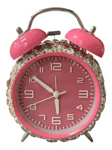 Bling Bling! Pink  AB Large Rhinestone Alarm Clock