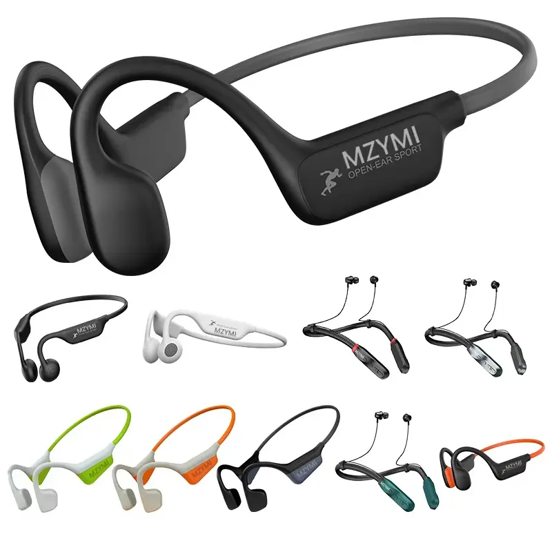 MZYMI i18pro Bone Conduction Open Earbuds, IPX6 Waterproof Headphones Bluetooth, Wearable Tech with Mic, 240mAh Battery Fast Charging, Active Cancelling Adjustable Hands-Free Wireless Sports Earphones #TikTokShopBlackFriday, Audio, Noise