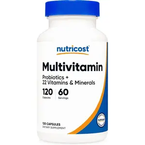 Nutricost Multivitamin with Probiotics 120 Vegetarian Capsules - Packed with Vitamins & Minerals