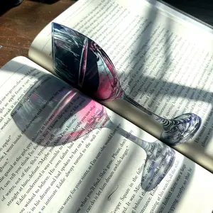 Wine Glass Transparent Bookmark
