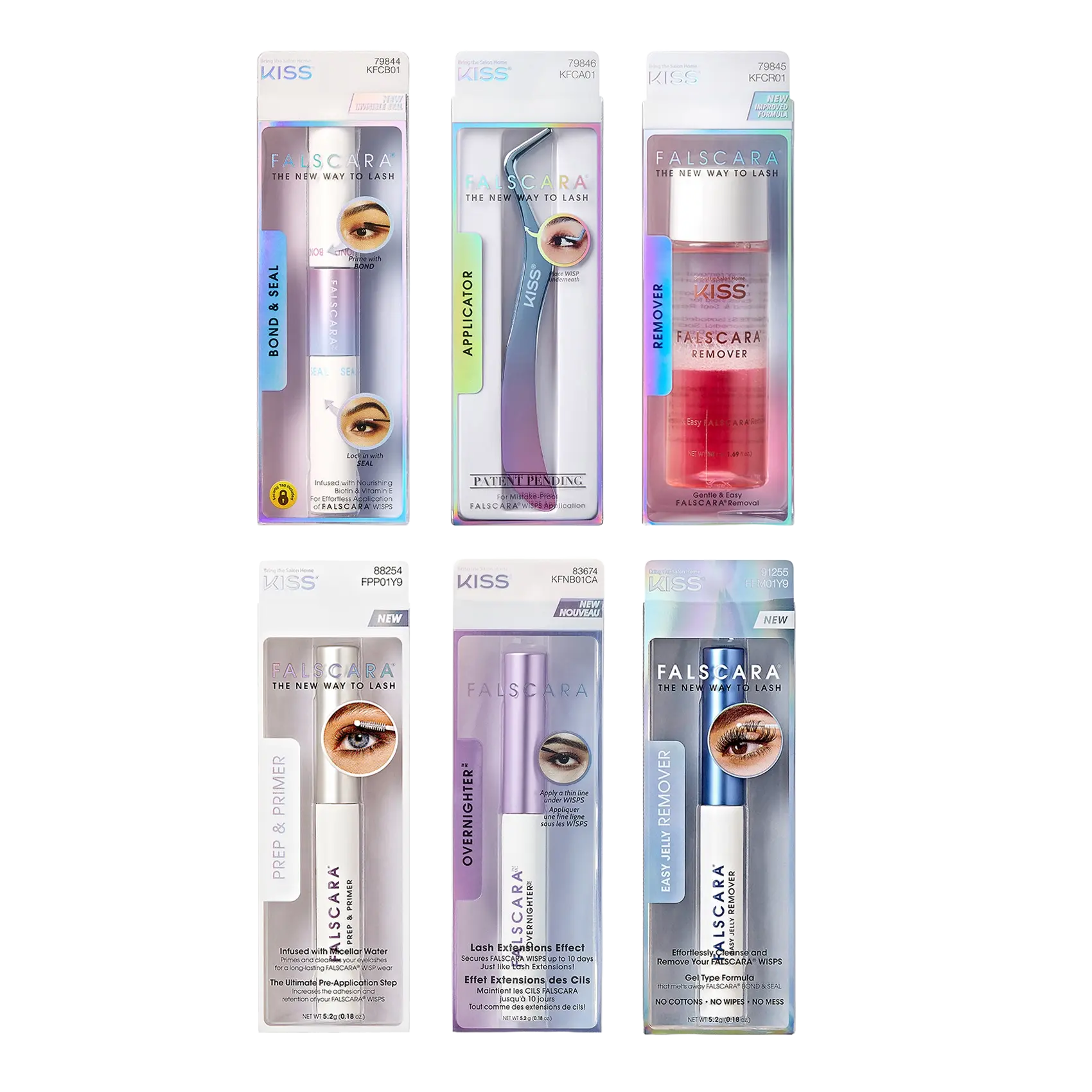 FALSCARA Lash Extensions Lash Tools w/ Black Bond Bundle