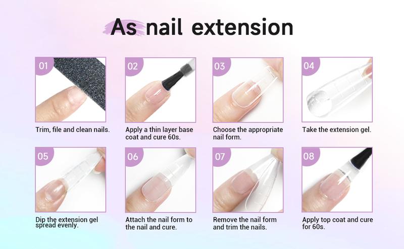 Solid Builder Gel for Nails- 45g Large Volume 3D Sculpting Gel for Nail Extension Art, Non-Sticky, U V Lamp Curing Required, Salon Home DIY Use.