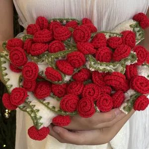 Rose hand-woven blanket, Coral fleece pure handmade blanket, can be turned into a bouquet of roses blanket,Shawl & Decoration- Christmas gift  for lover,friends,mother ,Christmas TikTokShopHolidayHaul