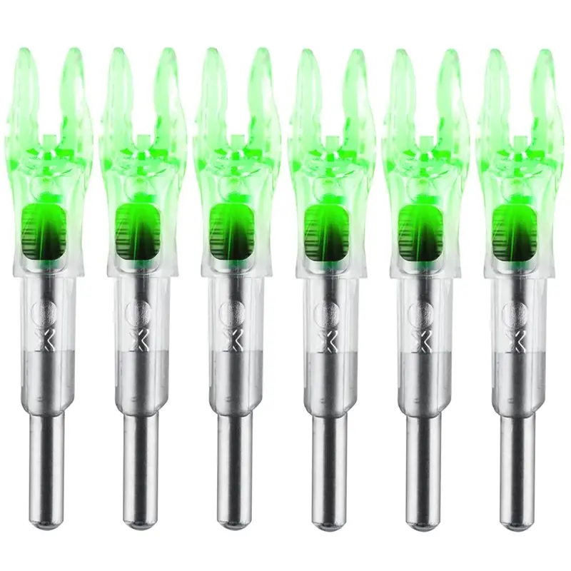 Lighted Universal Crossbow Nocks Fits .285/.297/.300/.302/.305” Crossbow Bushings &Arrows Nocks Fits .204/.233/.244/.242”  Bushings inside diameter