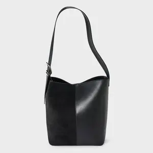 Shoulder Bucket Bag - A New Day Black