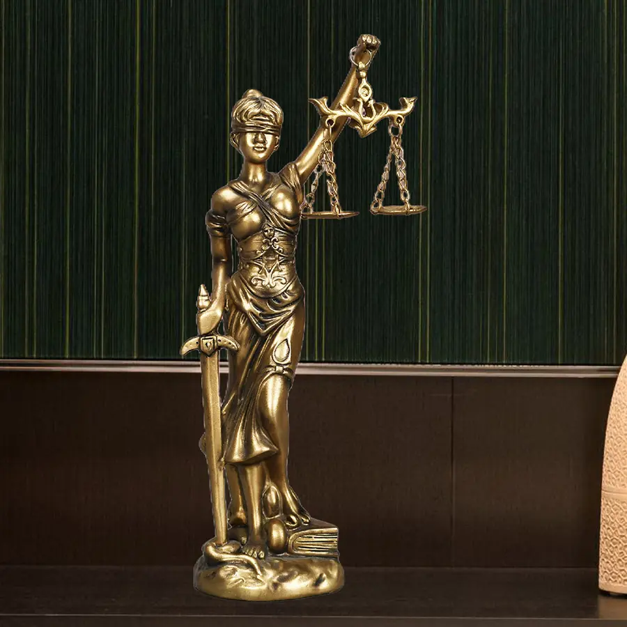 Fairness Goddess Statue Decoration, Decorative Sculptures, Decorative Statues, Figurine, Christmas Gift for Office Bookshelf Living Room, Desktop Statue, Symbol of Justice Holiday Ornament, Home Decor Accessory, Decoration Items