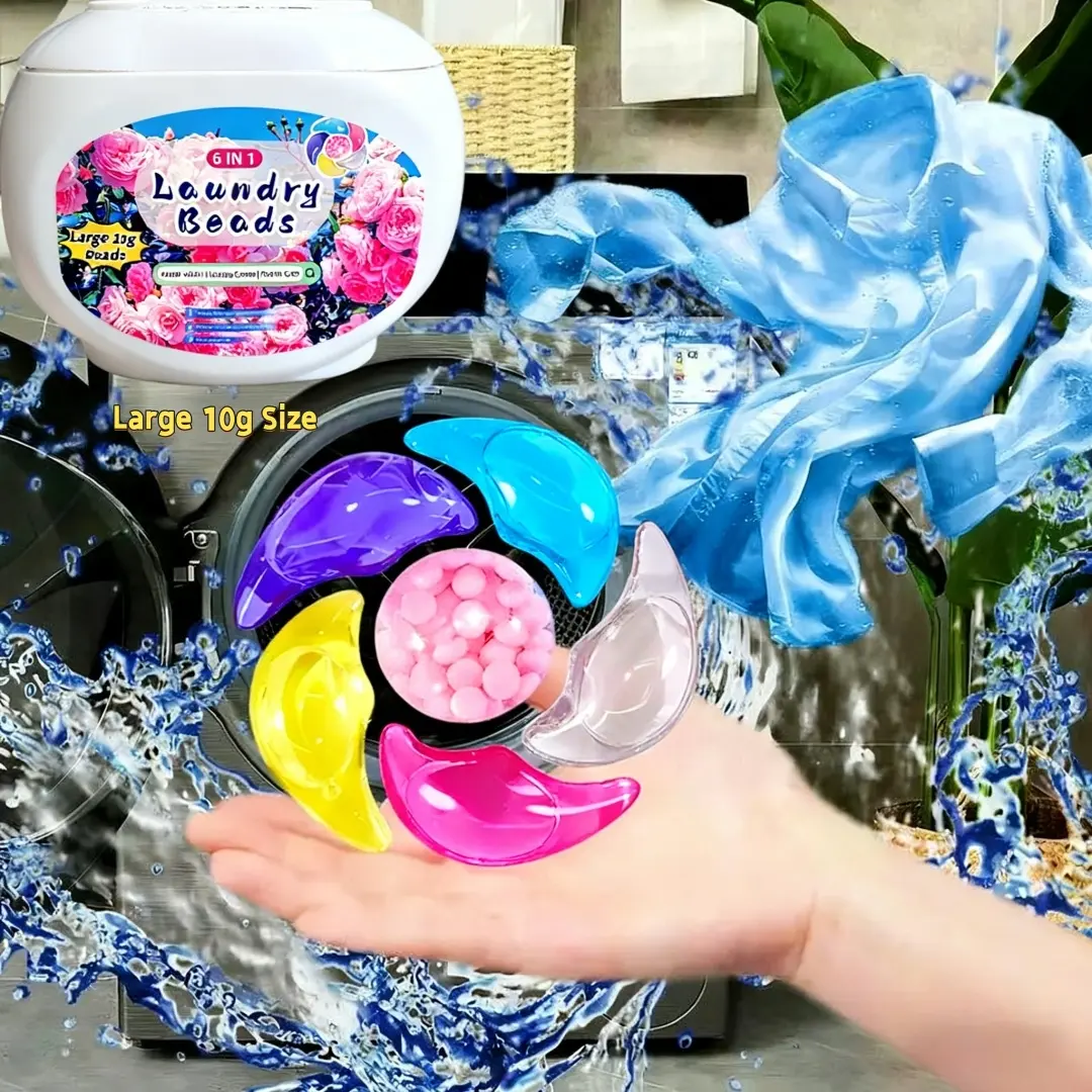 Try Now! 6D Laundry Capsules, Laundry Beads, 60 Packs with Lavender Rosehip. Deep Cleaning, Smell Amazing! All-in-1 Scented Detergent Pods & Fabric Softener. Concentrated Laundry Detergent #TikTokMadeMeBuyIt