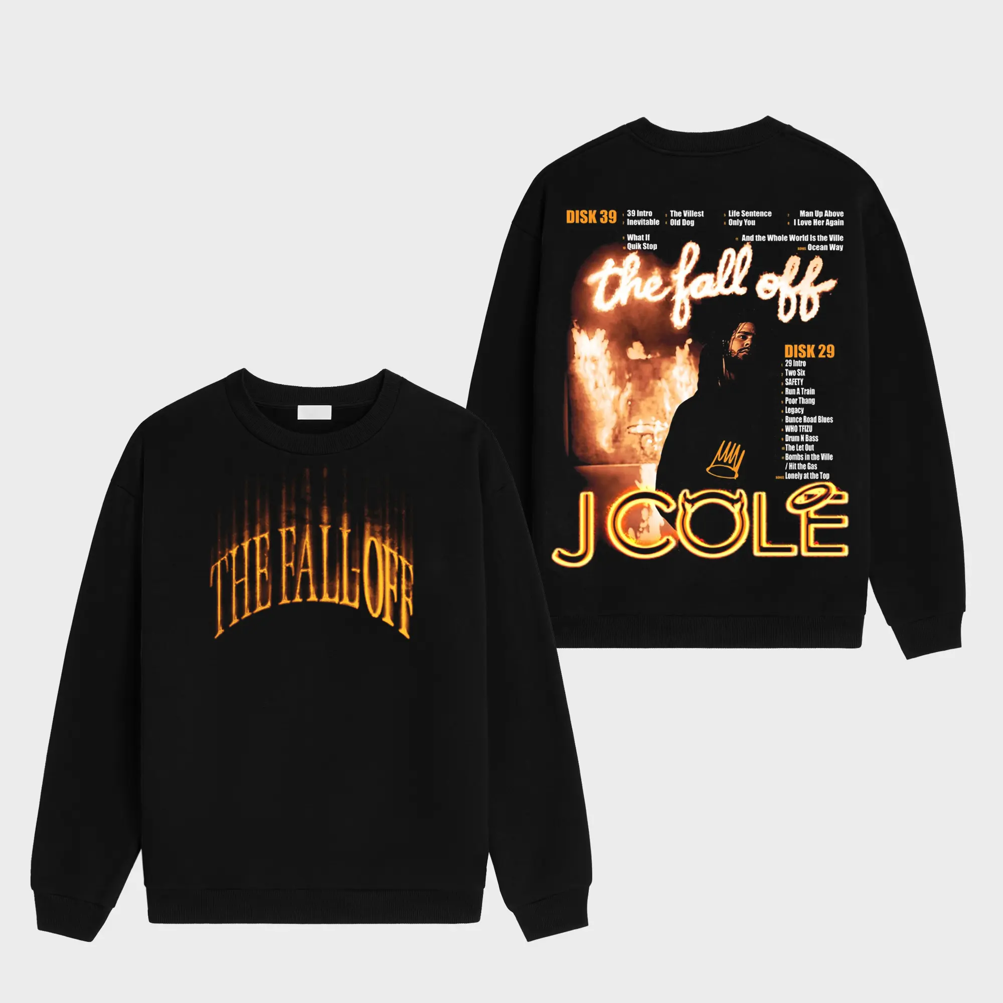 J. Cole - The Fall-Off Album Graphic High-quality, Soft Cotton 