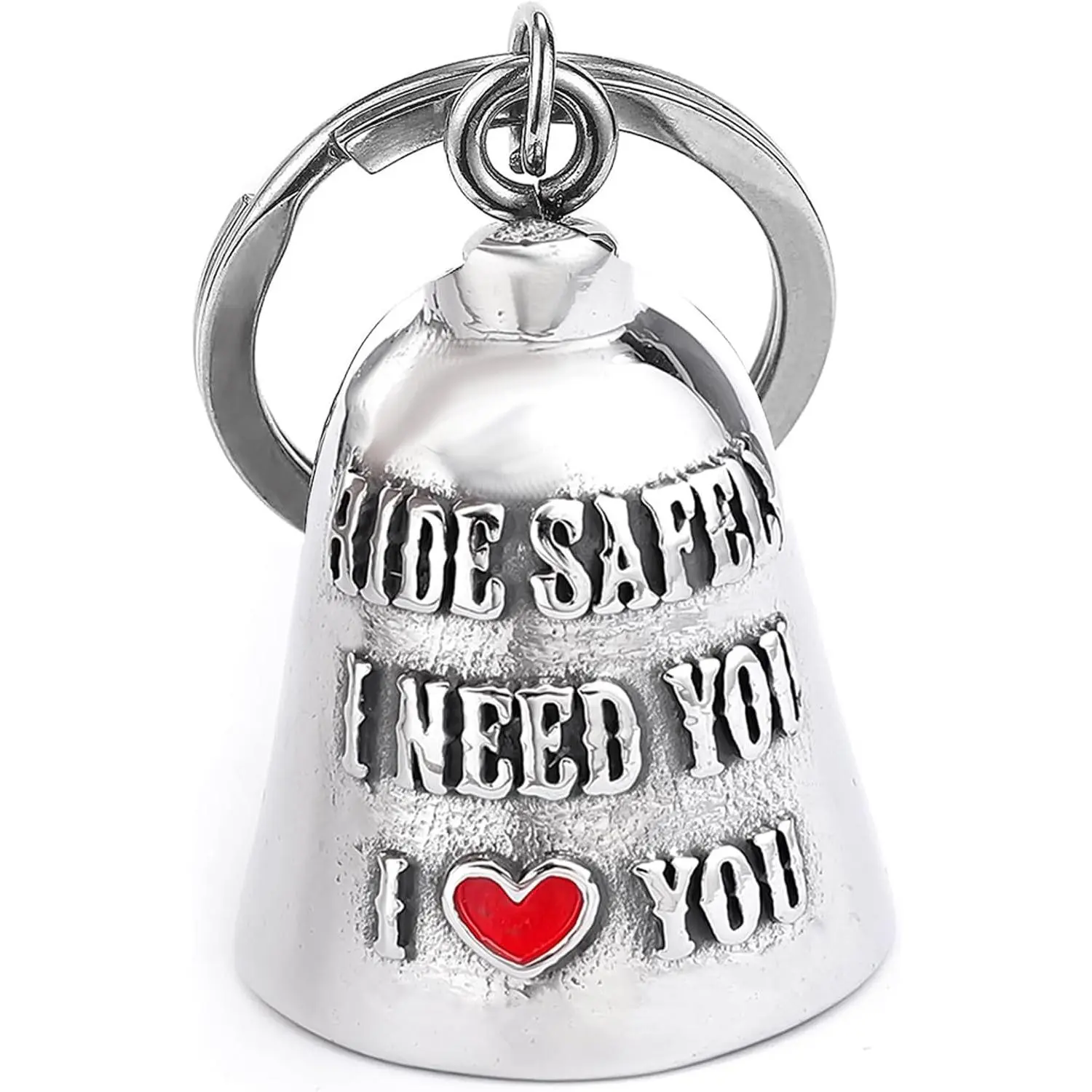 Motorcycle Guardian Bell, Stainless Steel 3D Angel Wing Charm for Bikers - Good Luck Riding Companion Gift for Men, Parents, Includes Gift Box, Fortune, Siblings, Motorcycle Accessories, Angel Wings, Perfect Gift