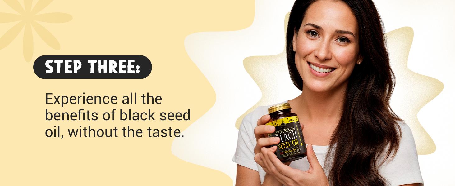 MAJU Black Seed Oil Capsules (60ct) - Thymoquinone, Vitamin Supplement, Fitness, Optimum Dietary Healthcare Support Essential Aminos Edible