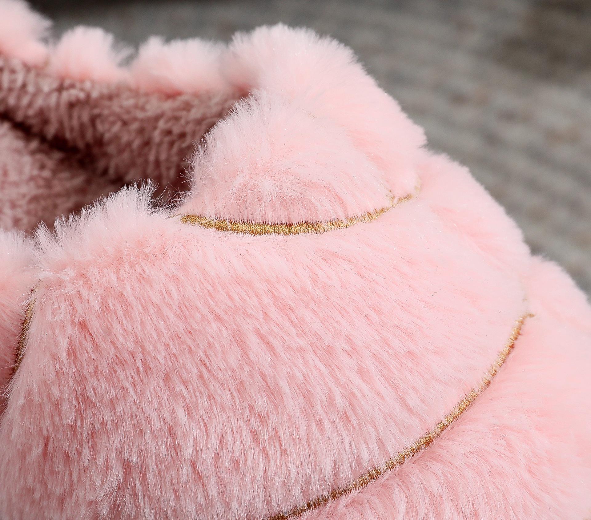 Womens Mens Memory Foam Plush Slippers Warm Soft Cozy Home Slipper Outdoor Indoor House Shoes