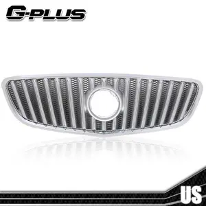 Fit For 10-13 Buick Lacrosse Front Bumper Upper Grille Grill w/ Chrome Trim