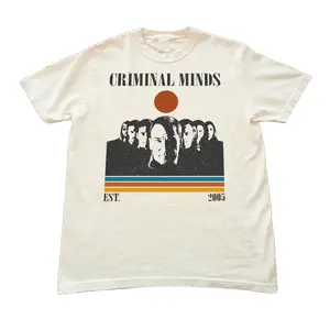 Criminal Minds Vintage Graphic T-Shirt Unisex Retro TV Show Fan Shirt Est 2005