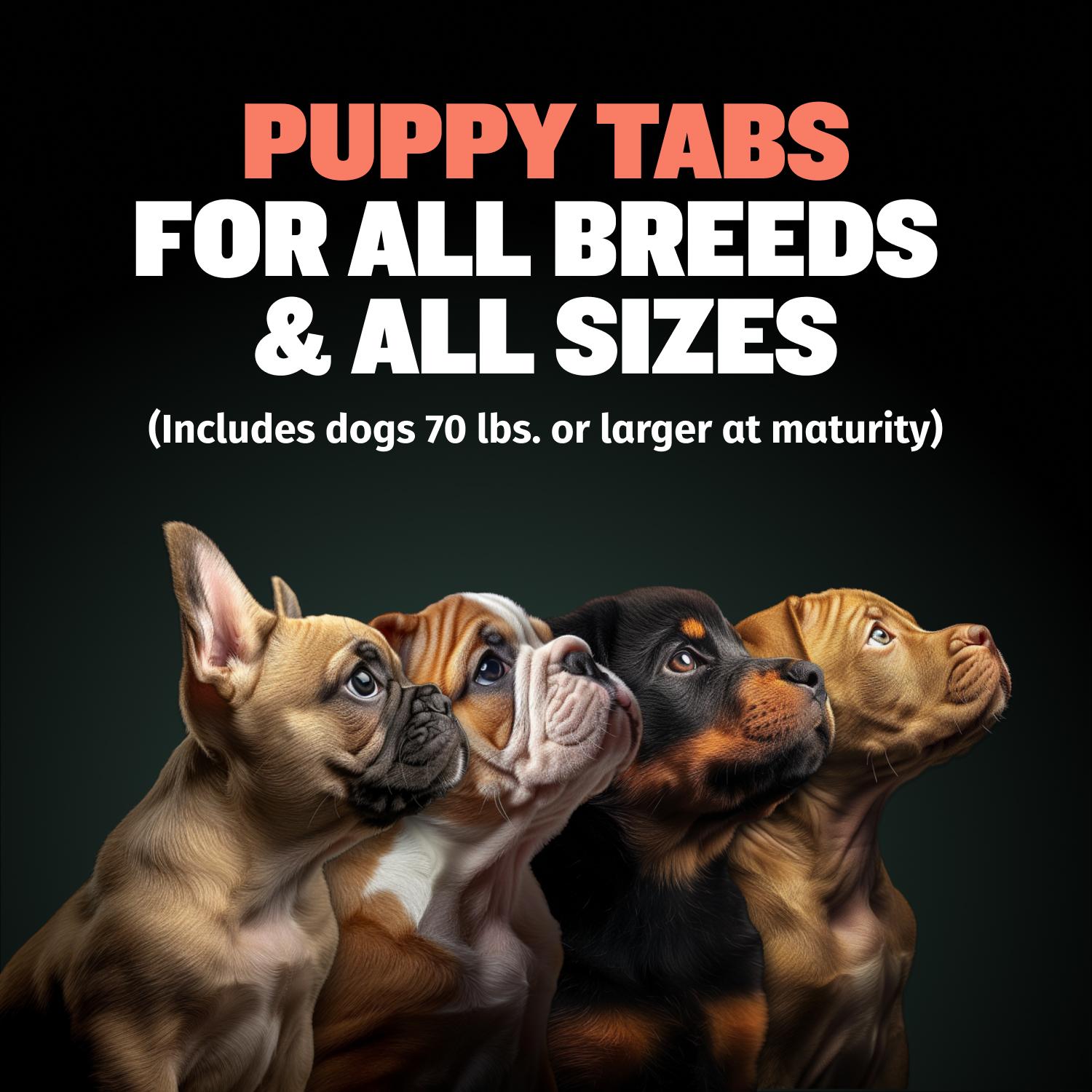 Bully Max 2-in-1 Puppy Chews for Immunity & Growth (75 Chews) – Dog Supplement for Immunity, Growth, Digestive Health, and Muscle Support with Colostrum