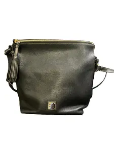 Pre-owned Dooney & Bourke Leather Shoulder Bags Black Pebbled Shoulder Bag