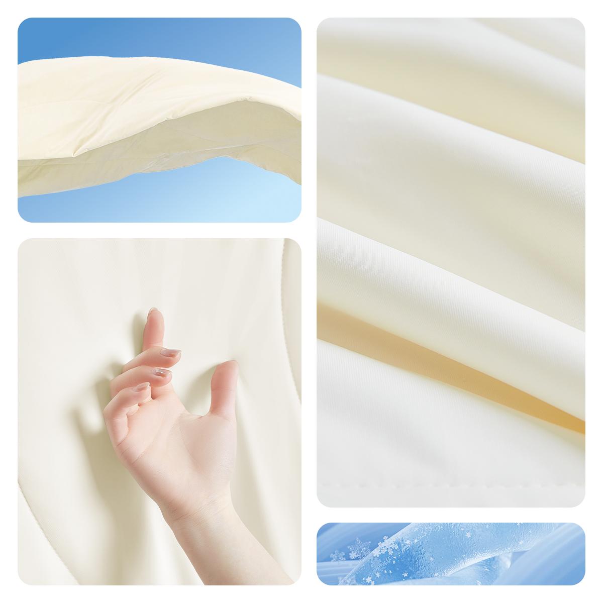 MAIN STREET Cooling Comforter Super Fluffy Blanket for Hot Sleepers & Night Sweats Breathable Soft Lightweight Silk Smooth Christmas Gift