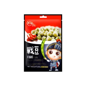 NICE FOODS Taiwan Spicy "Sen-Dou" Roasted Green Peas - Japanese Togarashi Flavor, 220g Snack Pack