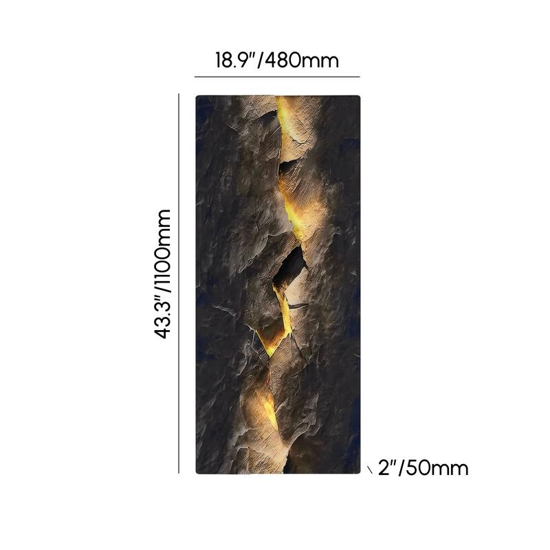 Homary Modern Abstract LED Wall Art with Backlit Light Home Decor — USB Powered