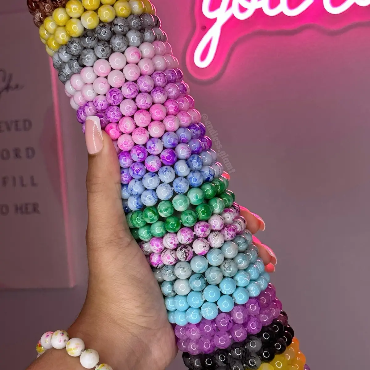 Marble Beaded Bracelets