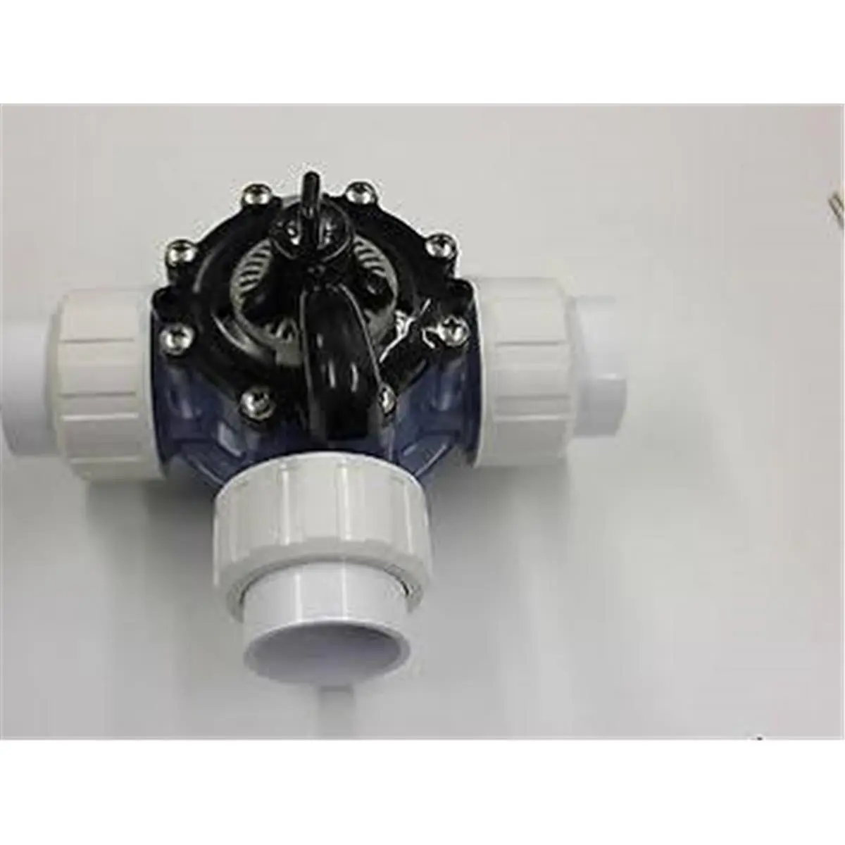 212 MAIN CMP 3-Way PVC Diverter Valve for Pool & Spa Systems, Durable Water Flow Control, Easy Installation, Compact Design for Convenient Storage
